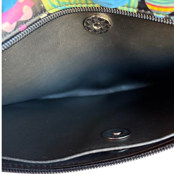 Tawi Sugar Skull Mexican Themed Bright and Colorful Wristlet Clutch Handbag - Picture 5 of 10